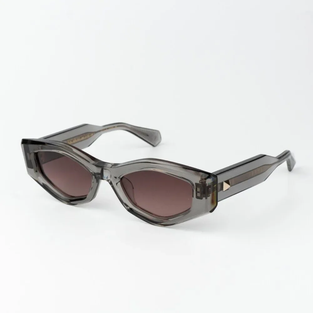 Valentino Men Sunglasses Translucent Grey Rose Irregular V - TRE VLS-101C-51
